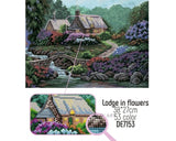 Diamond Art - Lodge in flowers
