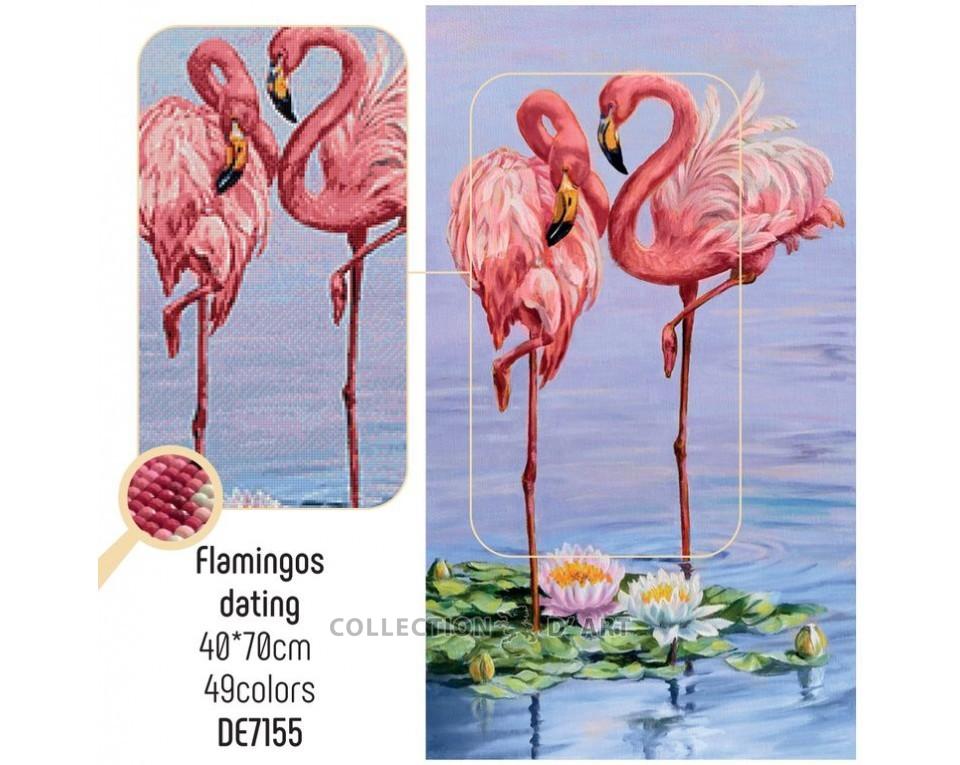 Diamond Art - Flamingos dating
