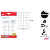 Mp Stickers - white circle labels