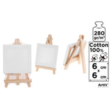 Mini Easel with 6x6cm canvas