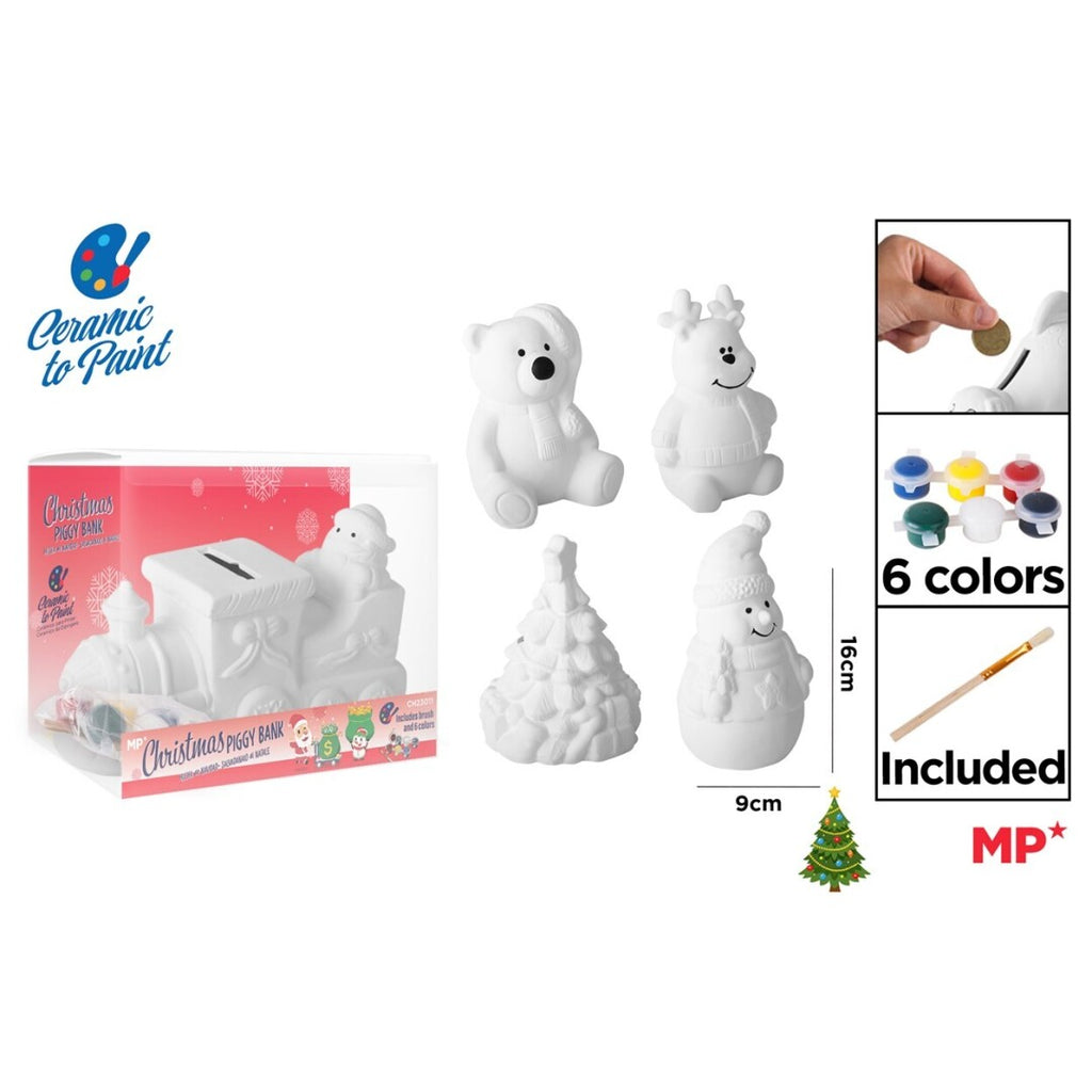 ceramic Xmas moneyboxes