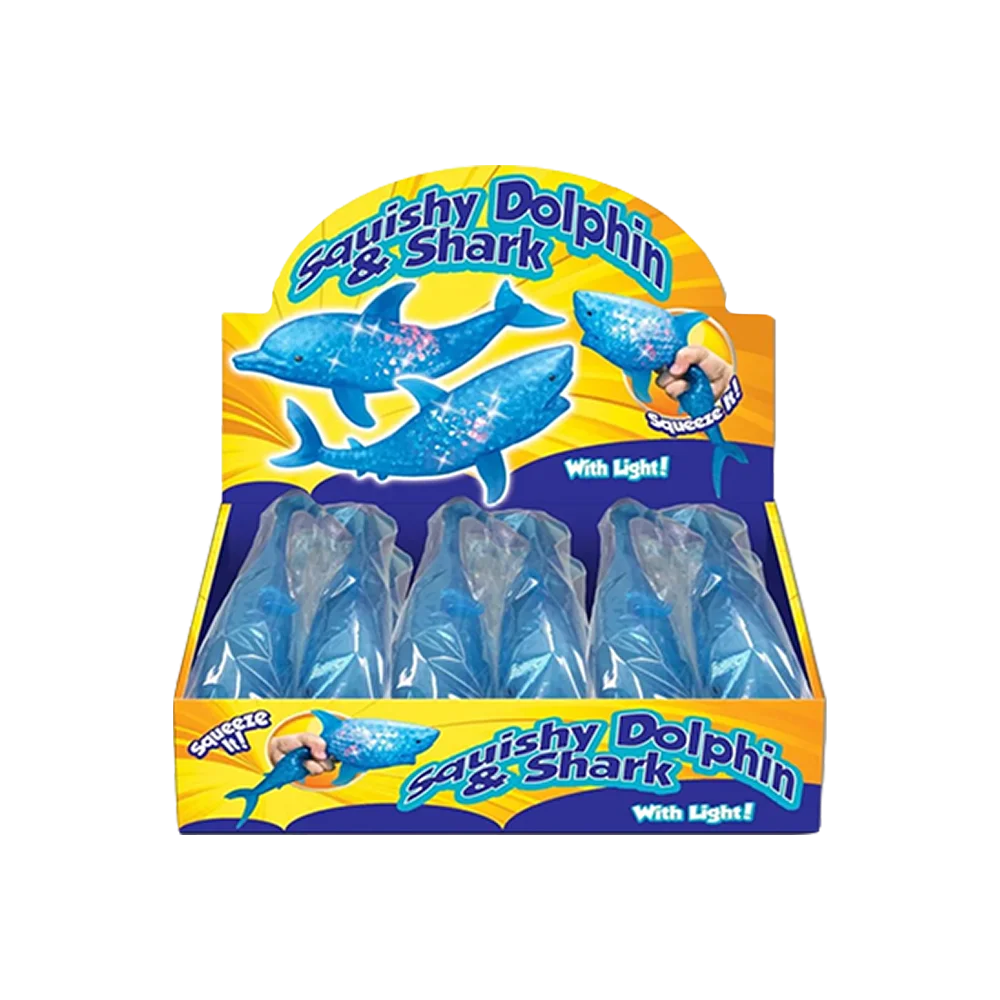 Light Up Squishy Dolphin & Shark