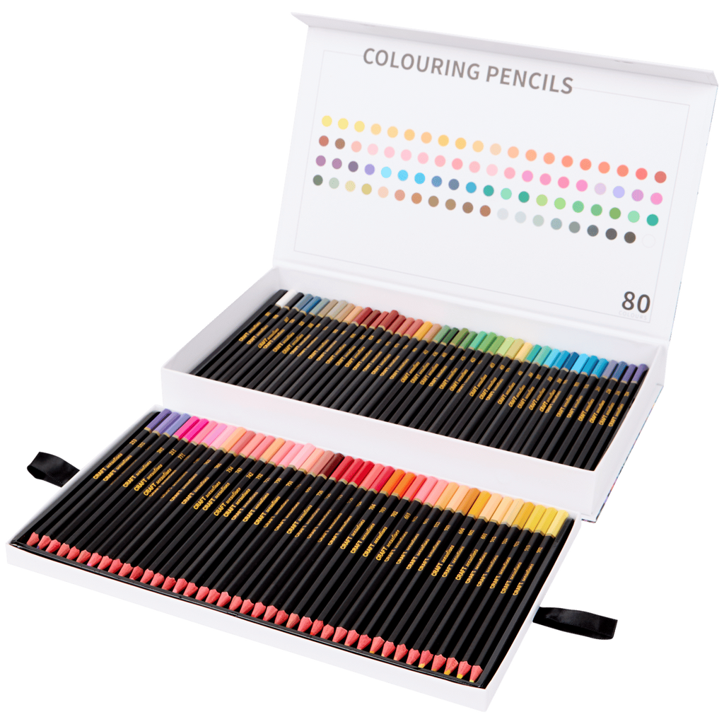 Set of 80 colouring pencils