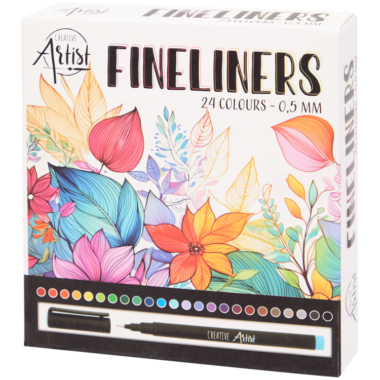 set of 24 fineliners