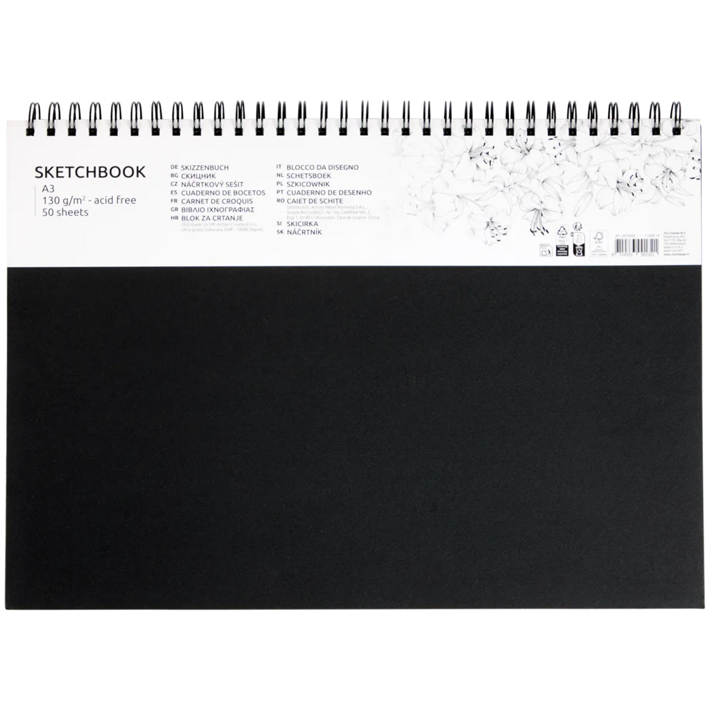 Spiral-bound sketch books