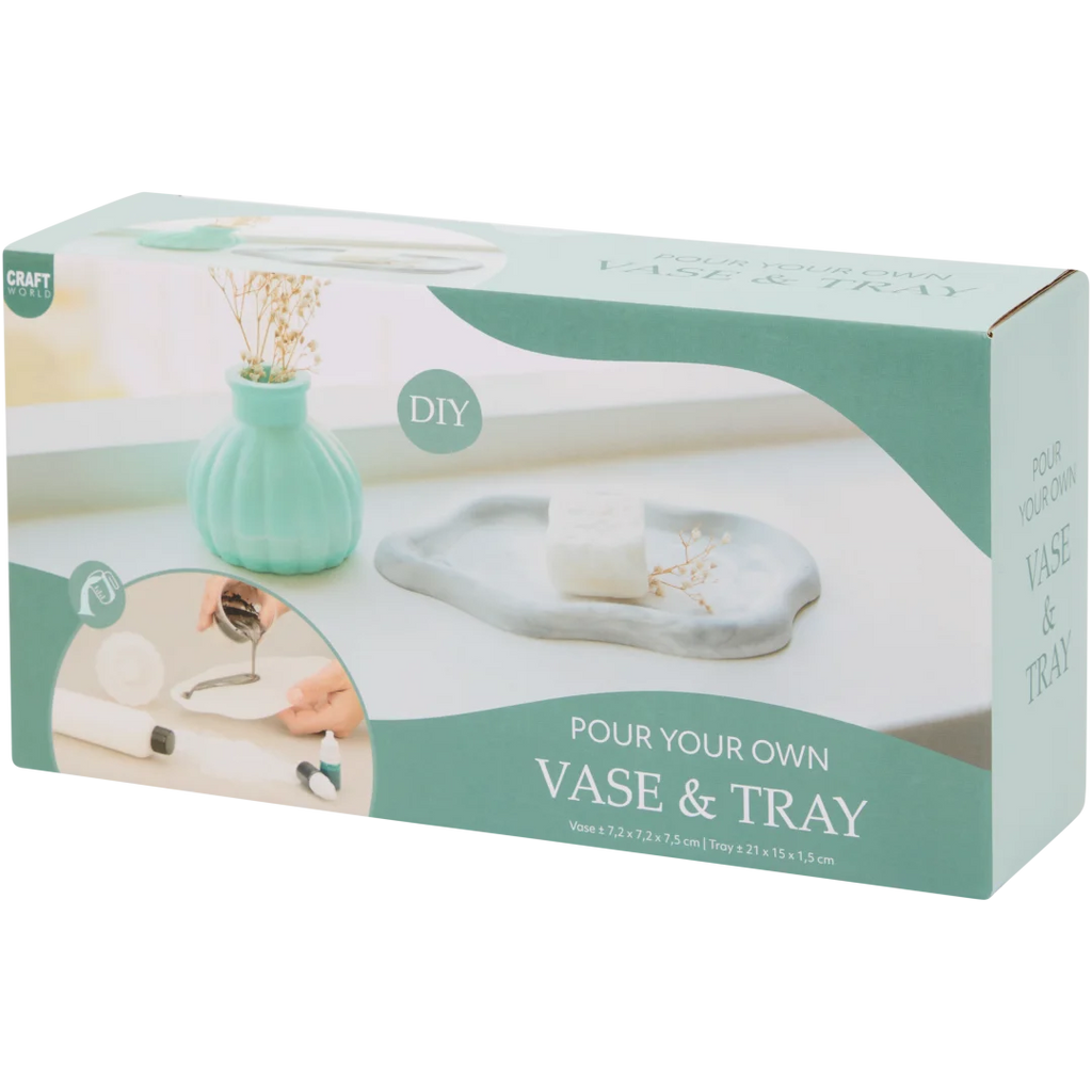 Pour your own tray & vase
