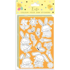 Colour your own Easter stickers