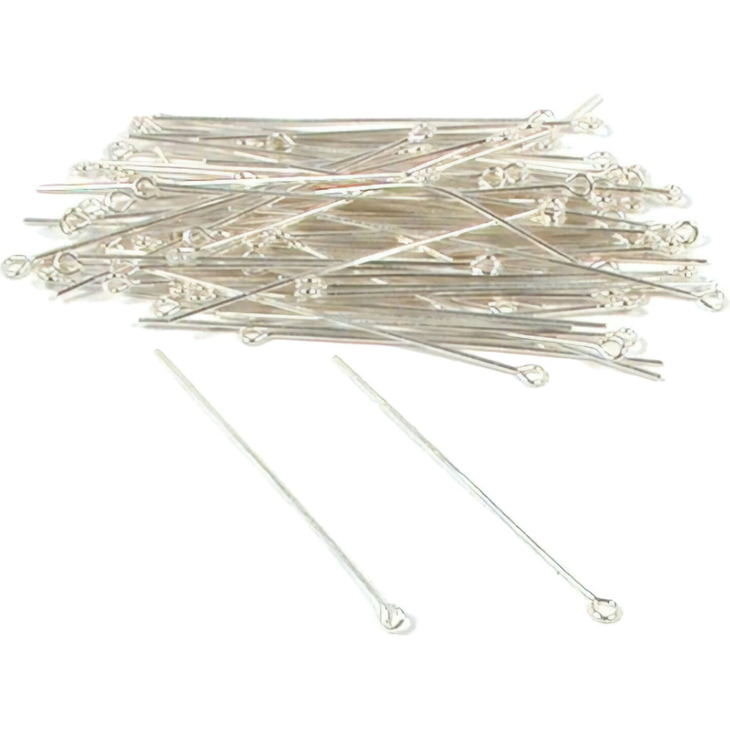 silver plated eye pins
