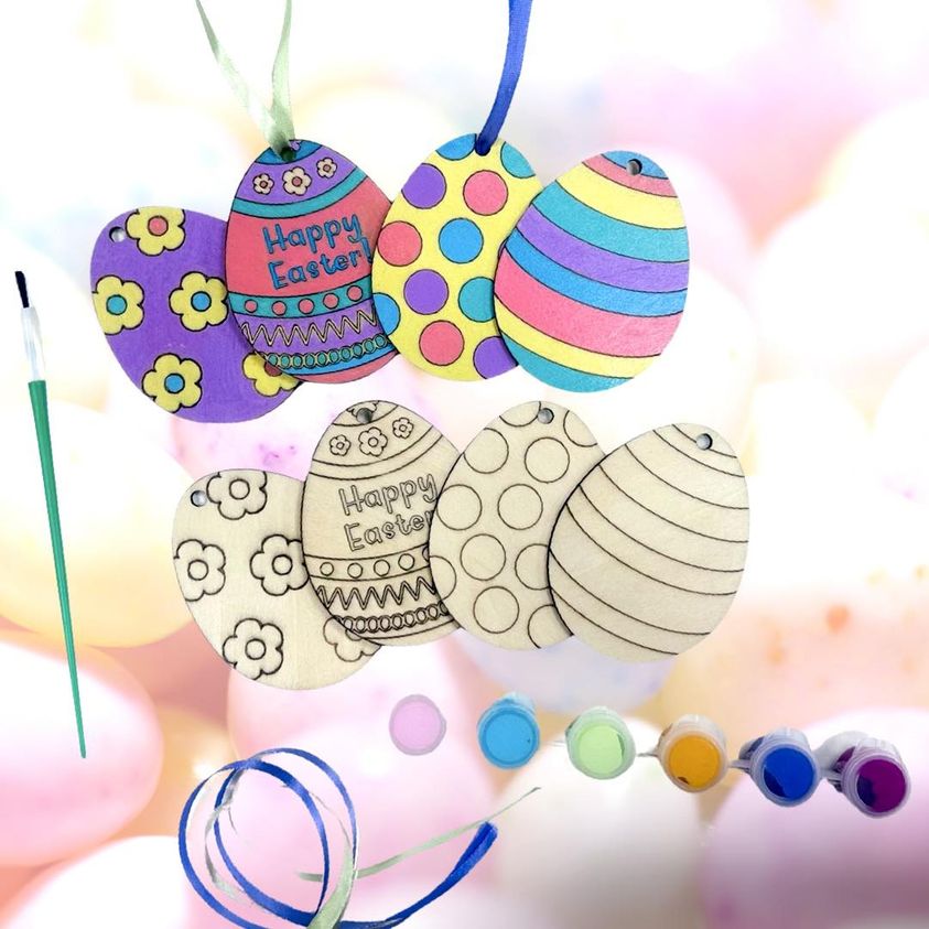 Paint your own hanging easter eggs kit