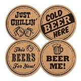Laser engraved Cork coaster - customisable