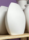 P104 - FLAT CERAMIC BLANK - VASE MEDIUM