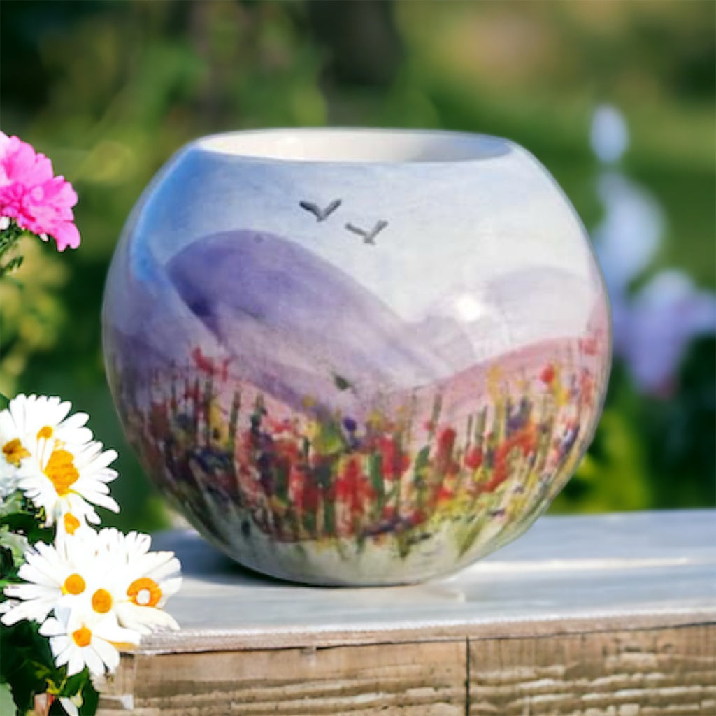 Ceramic blank - ball tea light holder