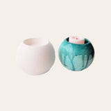 Ceramic blank - ball tea light holder