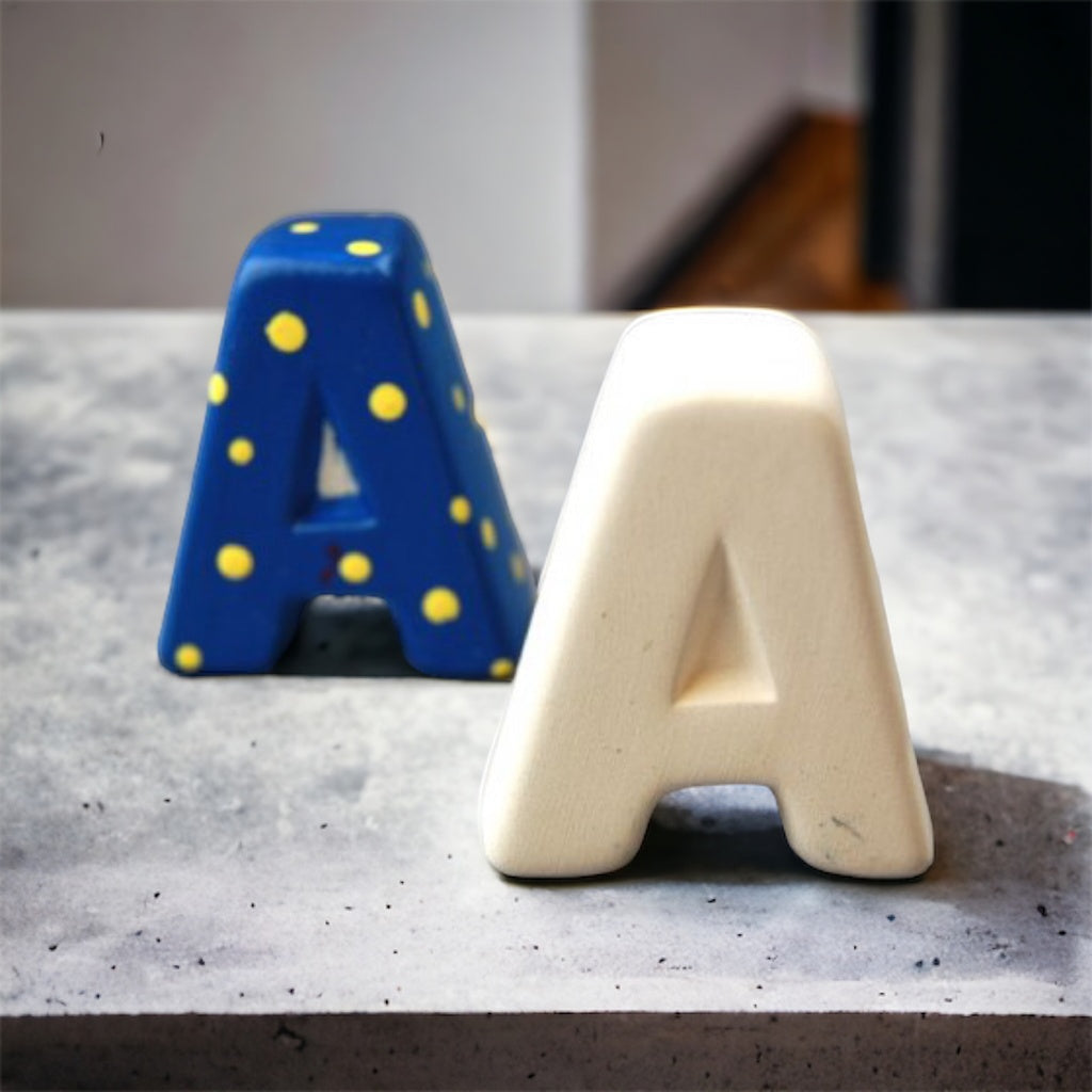 Ceramic blank - A.L.P.H.A.B.E.T. letters