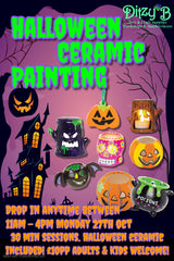 Halloween ceramic painting