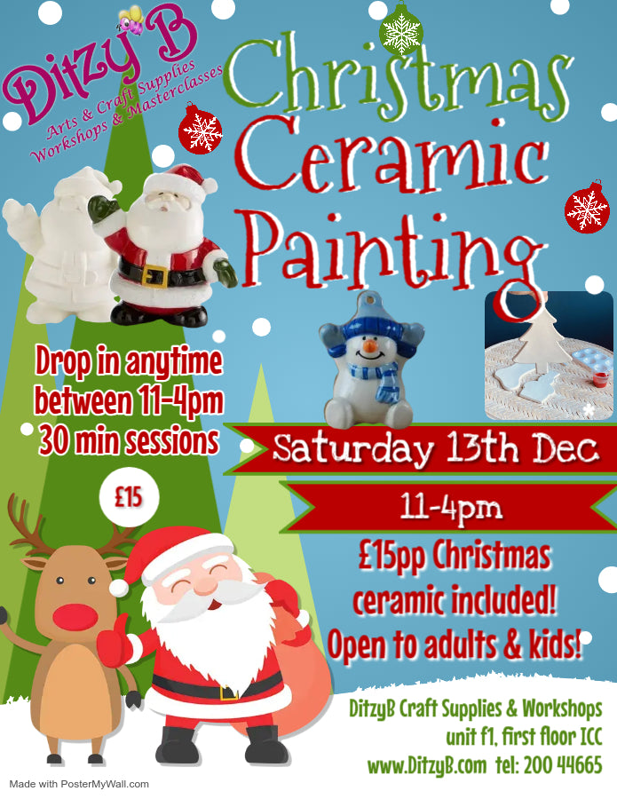 Christmas ceramic painting