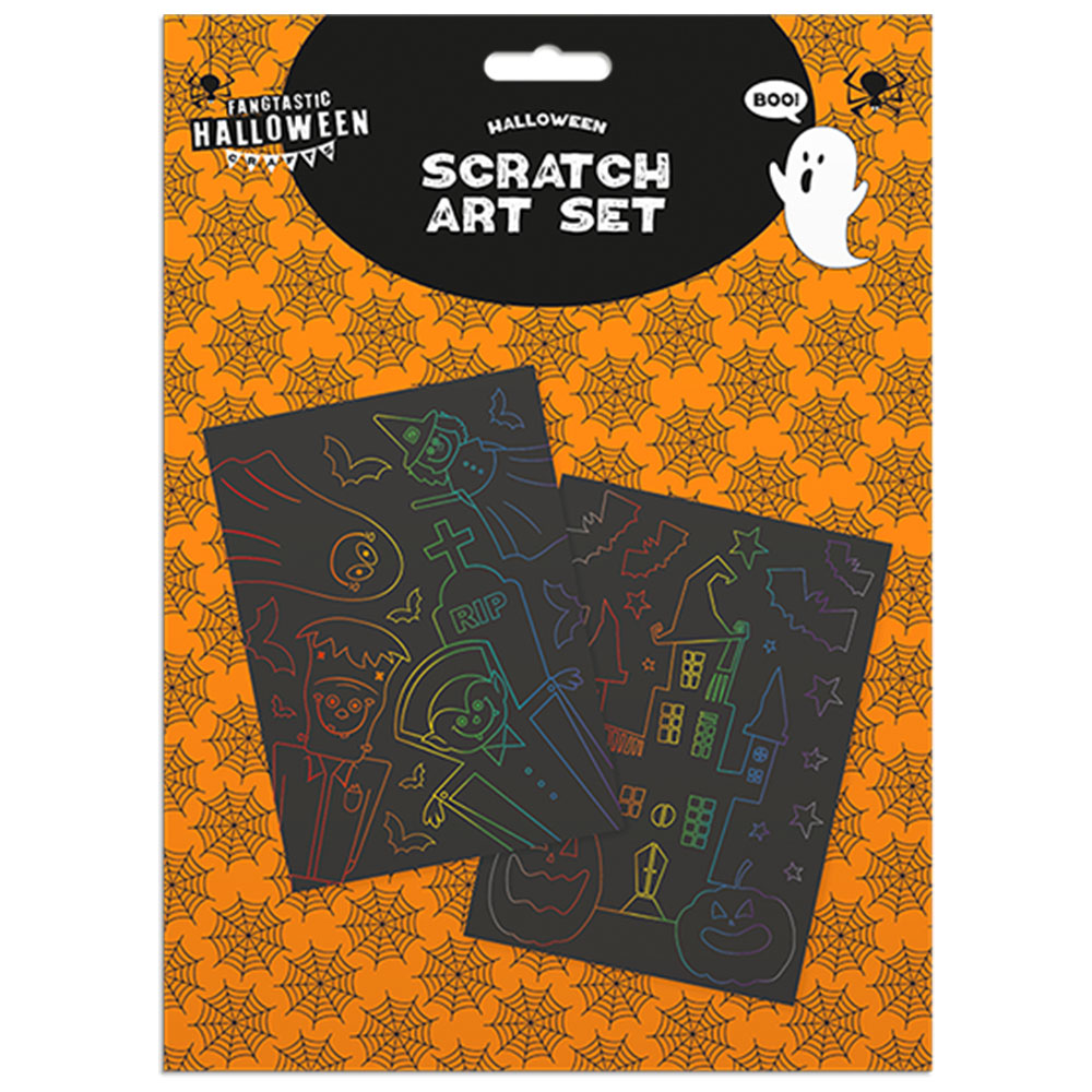 Halloween scratch off kits