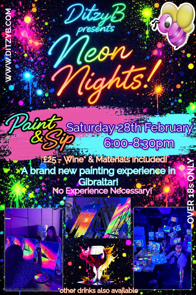 Neon Nights - UV Paint & Sip