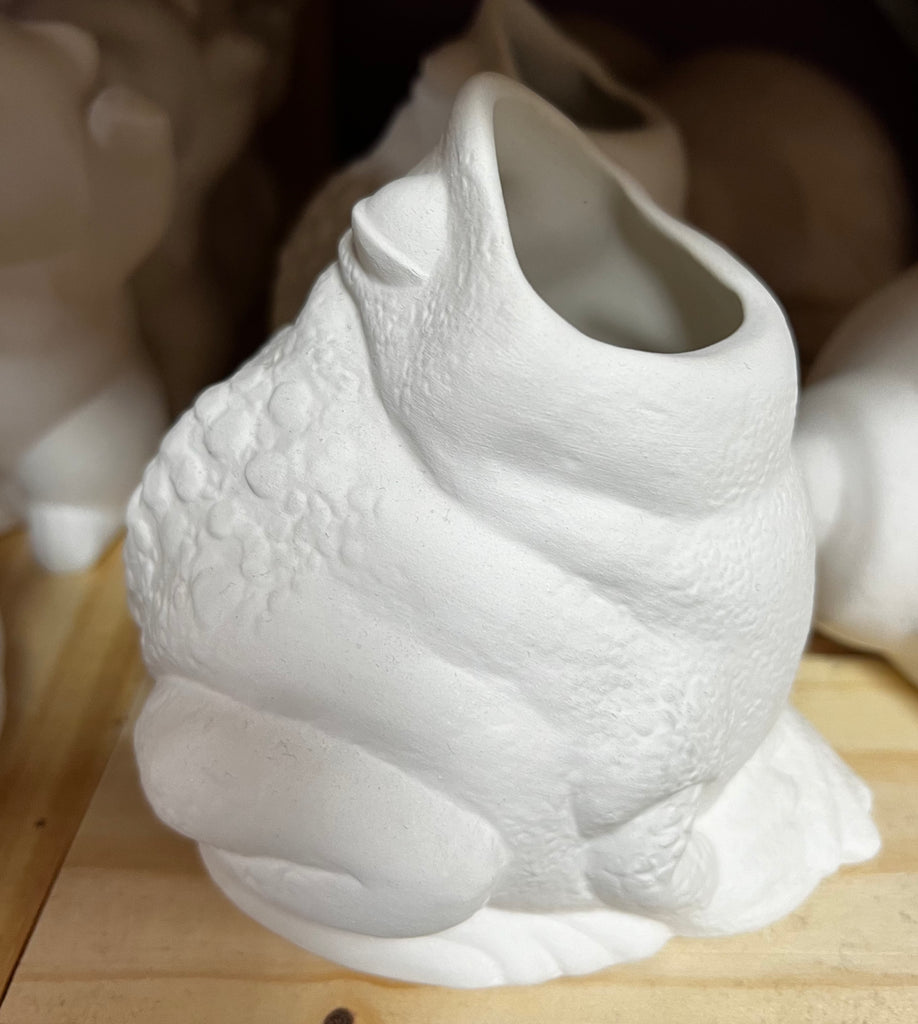 P140 - CERAMIC BLANK - Frog Vase - small