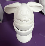 P232 - CERAMIC BLANK - RABBIT EGG IN EGG CUP