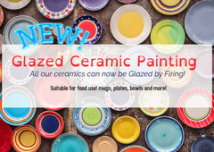 NEW! Open Ceramics Workshop - Ceramics to paint and Glaze, with wine 🍷