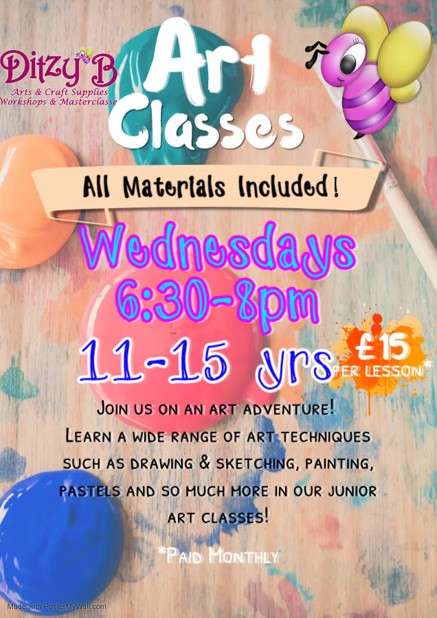 Art Classes: 11-15yrs