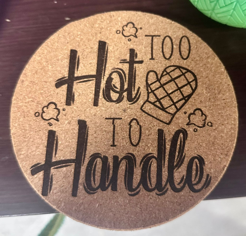 Engraved cork trivets - all sizes