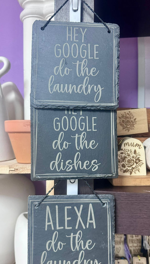 Hanging Slate signs
