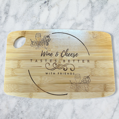 Laser engraved wooden chopping / serving board