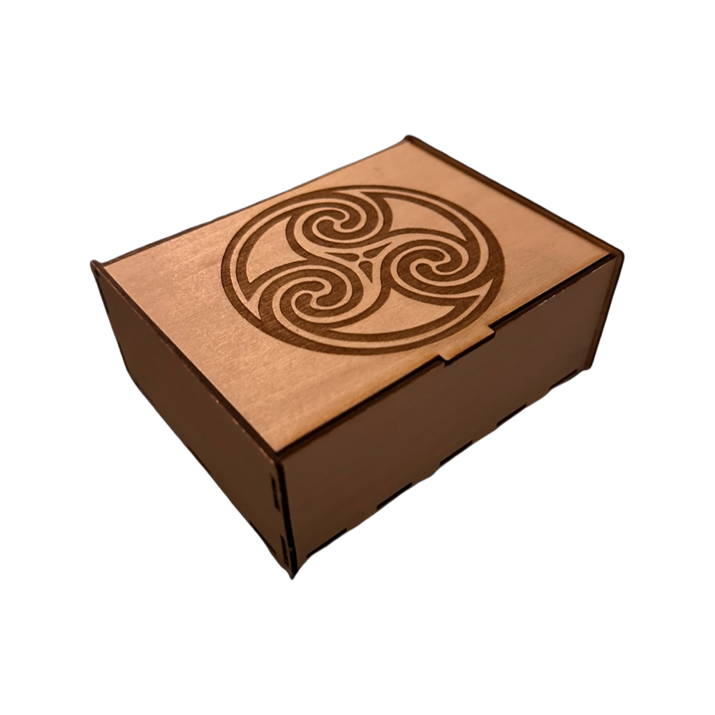 Handcrafted Engraved Wooden box - Celtic
