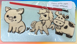 Paint your own magnet sets - Aminals