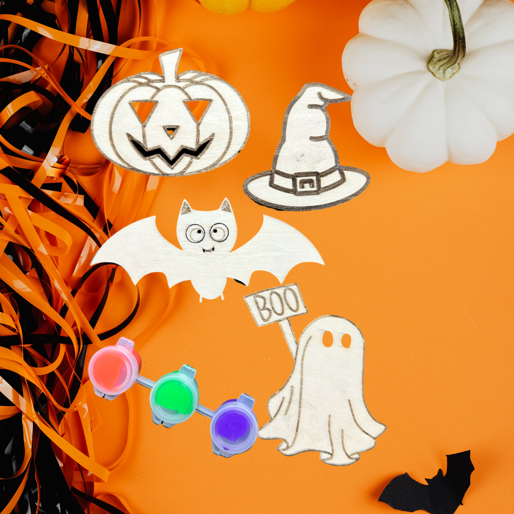 Halloween Paint your own magnet sets