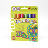 Playcolor solid poster paint sticks Flourescent - 6pcs