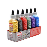 Coloured clear slime glue - Metallic