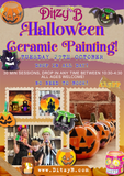 Halloween ceramic painting