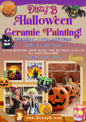 Halloween ceramic painting