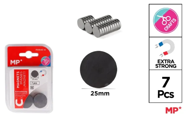 25mm magnets - 7pcs