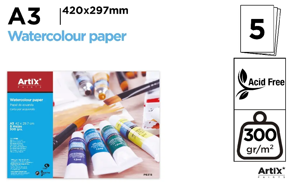 Artix Watercolour Paper - sheets