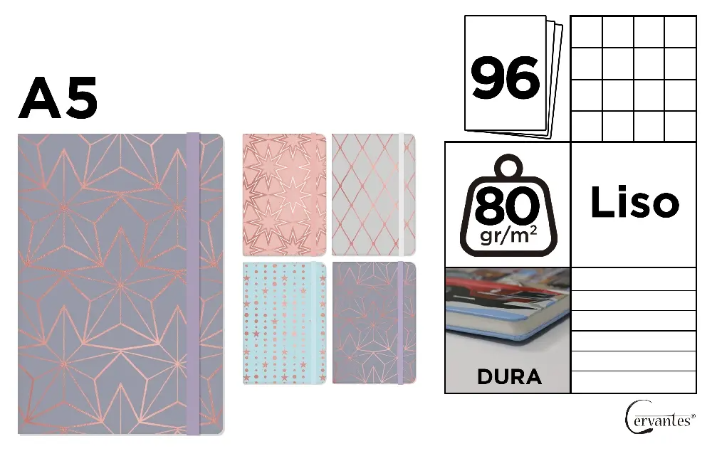 A5 Hard cover Notebook - Geometric