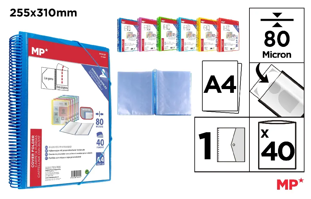 A4 plastic presentation folder