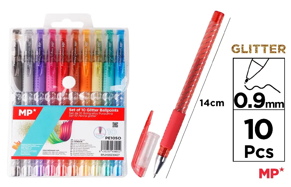 Glitter gel pens 10pcs