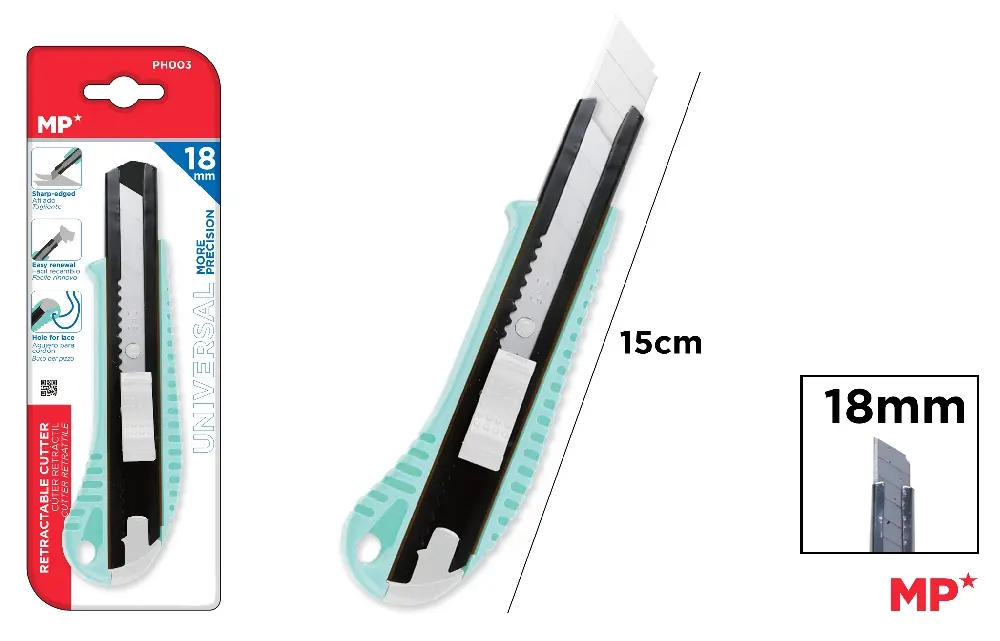 Retractable craft knife - 18mm