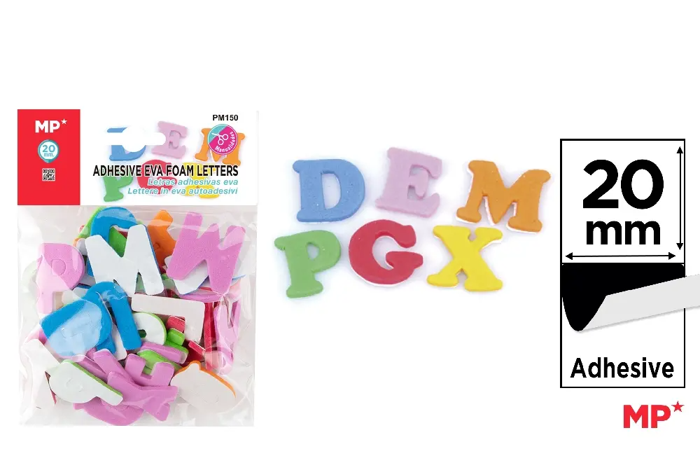 Self adhesive Foam Letters (20mm)