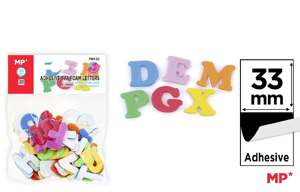 Self adhesive Foam Letters (33mm)