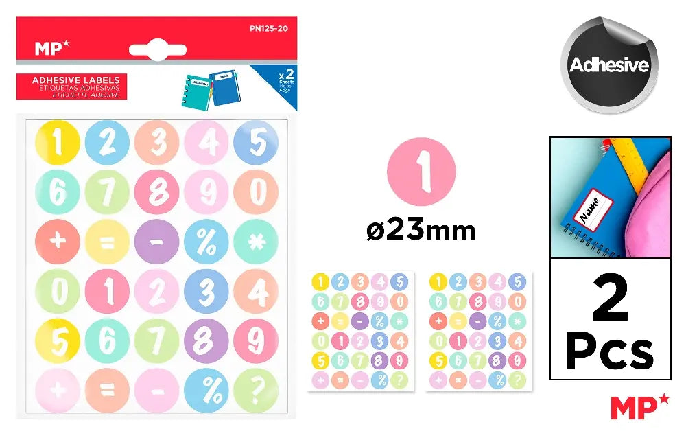 Mp Stickers - numbers, faces, alphabet
