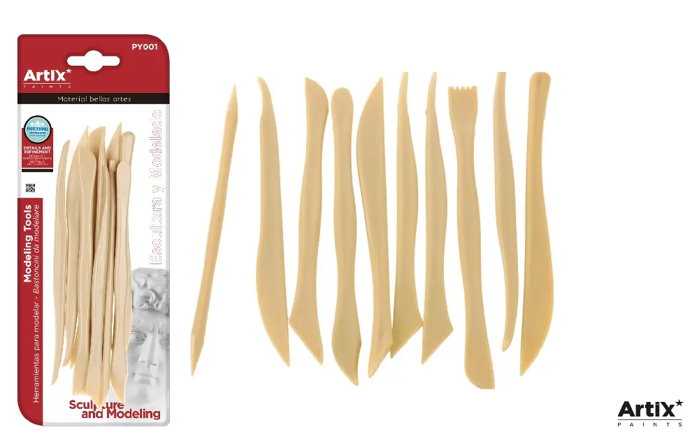 Artix Plastic Clay Tools - 10pcs