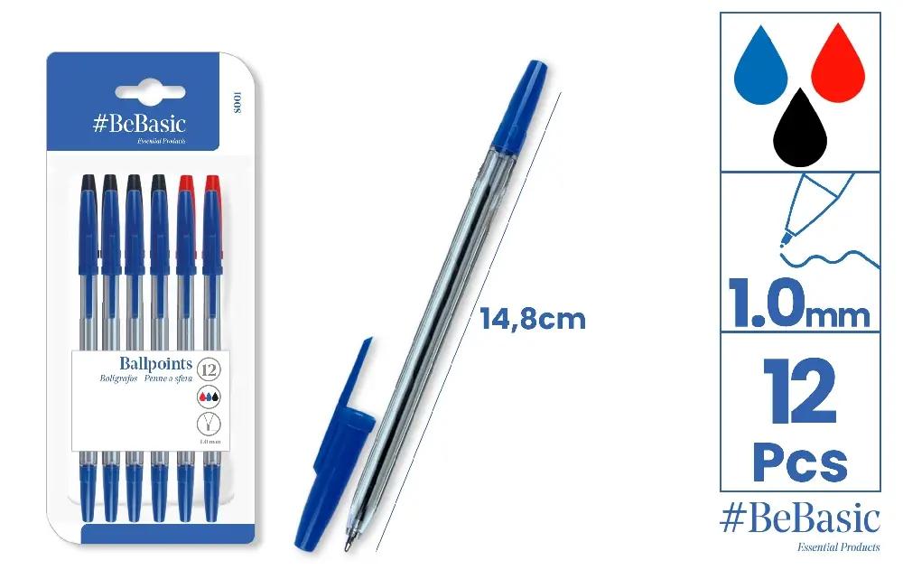 Basics - 12 Ballpoint pens