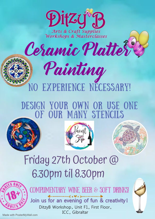 Ceramic Platter Painting