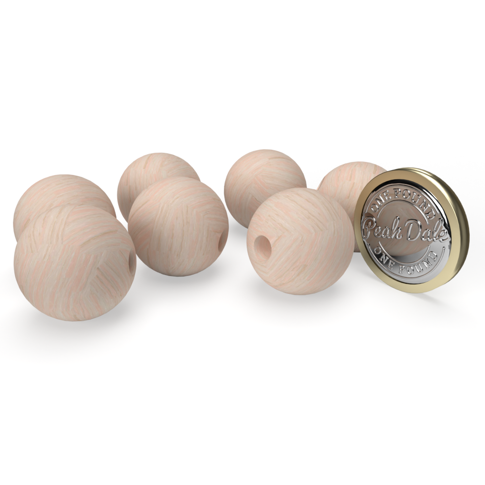 Unvarnished Whitewood Beads