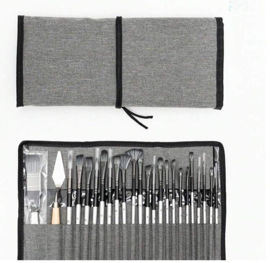 Paint brush roll set